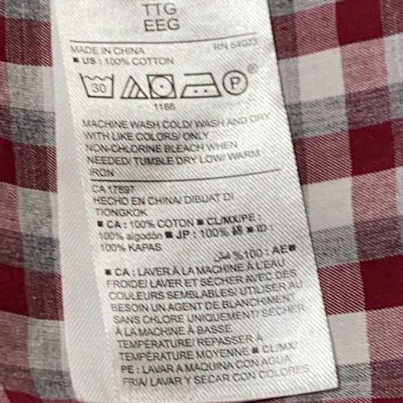 Old Navy Shirt The Classic Plaid Slim Fit Casual multi colored size XXL - Picture 9 of 10